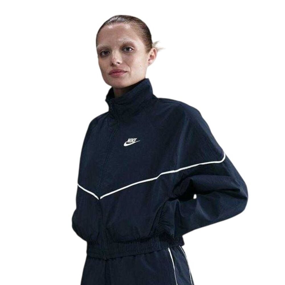 Nike Womens/Ladies NSW Chevron Windproof Windbreaker / Midnight Navy